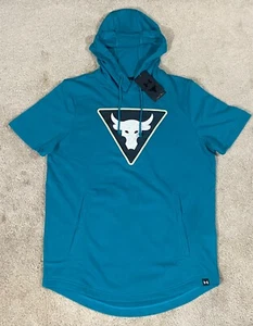 Under Armour Men's Project Rock Terry Sports Hoodie NWT 1378019-722 Small - Picture 1 of 5