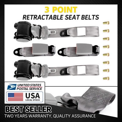 Cinturón de seguridad ajustable retráctil de 3 puntos genuino MGT® para Dodge Dart 2013-16 Foto 1 de 4