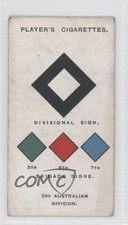 1925 Player's Army Corps & Divisional Signs 1914-18 Series 2 Tobacco #129 0a1