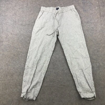 Pantalones J Crew para mujer 4 regulares chinos a rayas forrados cónicos mezcla cordón Foto 1 de 4