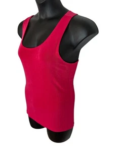 CHICOS Travelers Size 2 (XL) Slinky Pink Sleeveless Tank Top Stretch Blouse 544 - Picture 1 of 6