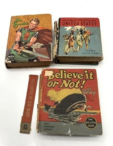 Lot Of 3 The Big Little Books Believe It Or Not! by Ripley Hardcover Sir Lancelo - Picture 1 of 9
