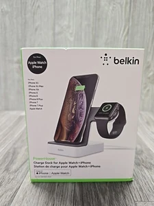 Belkin PowerHouse Charge Dock for Apple Watch + iPhone XS, iPhone XS Max, iPhone - Photo 1 sur 5