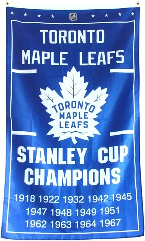 NHL Toronto Maple Leafs 13 Stanley Cup Champions Banner Flag 3-Foot by 5-Foot Cover