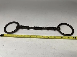 Vintage Pferdegebiss Eisenkette mit Haken - Bild 1 von 8