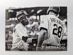 2018 Topps On Demand Black & White Candid Moments Blackmon Nolan Arenado /167 - Picture 1 of 2