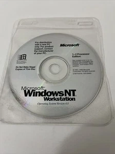 UNTESTED Microsoft Windows NT Workstation 1-2 Processor Edition - Disc only - Picture 1 of 2