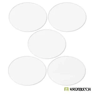 BASES ACRÍLICAS TRANSPARENTES KROMLECH: OVALADAS 120X92MM - Imagen 1 de 2
