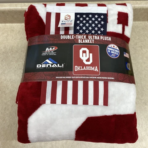 The Northwest Company Oklahoma Sooners Sliver Knit Throw Cover