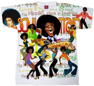 Camisetas Soul Train, Camiseta Años 70, Camiseta Música RNB, Camisa Hip Hop, Gaye, Tentaciones - Imagen 1 de 4