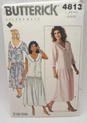 Butterick 4813 Eileen West Misses Dress Sewing Pattern Sz 6-8-10 - CUT - Image 1 of 2