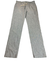 Zara Man Mens White Striped Pants Size 30 Good Condition