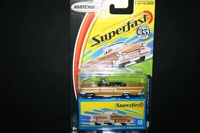 Matchbox 2004 #MB559 Superfast * Box #50 - Lincoln Premiere Convertible (Gold) - Image 1 of 4