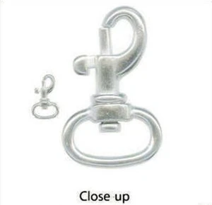 Clasp, 12 Silver Plated 28x18mm Auto Close Swivel Clip Clasps * - Picture 1 of 1