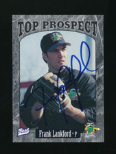 1997 Best #21 Frank Lankford Norwich Navigators Top Prospect signed auto