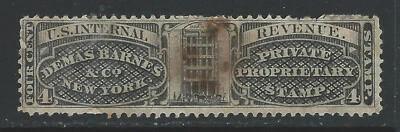 Bigjake: RS-26a,  4 cent Demas Barnes & Co. -  Match & Medicine - Image 1 of 2