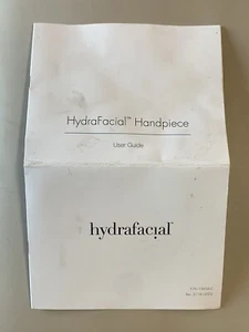 Handstück Bedienungsanleitung P/N 19834-G Rev 18.02.2022 8 Seiten Anleitung für Hydrafacial - Bild 1 von 3