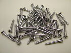 Nickel plated brass woodscrews raised head screws No.6 x 1" (3.5x25mm) pack 50
