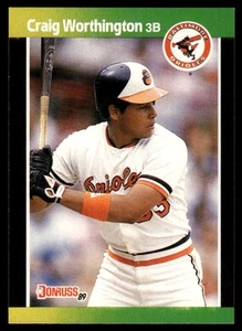 1989 Donruss #569c Craig Worthington "LEAF, INC" & "*Denotes - Picture 1 of 2