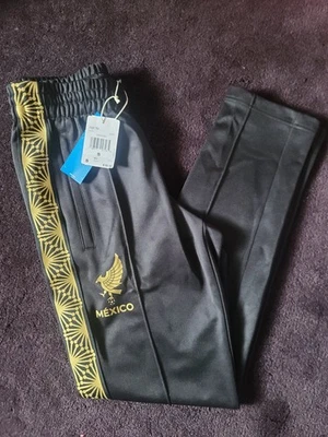 Adidas Mexico 2025 Gold Soccer Track Pants Men's S $90 Authentic JE5337 - Image 1 of 4
