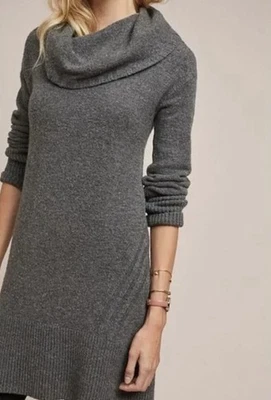 Vestido Suéter Anthropologie Mujer Sonora Gris Capucha Cuello Manga Larga TALLA XL Foto 1 de 4