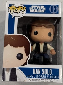 Funko POP! Star Wars #03 Han Solo 2012 Blue Box Large Print Rare Minor Box Damag - Bild 1 von 6