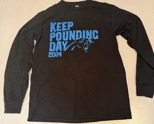 Gildan Dry Blend Carolina Panthers Keep Pounding Day 2024 Long Sleeve Size XL - Picture 1 of 2