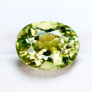 4.08 Ct Fantastic Oval 11.1 x 9.1 MM Mint Green Mozambique Natural Tourmaline - Picture 1 of 5