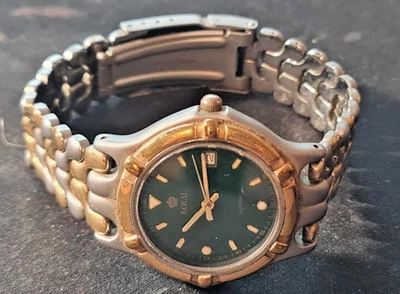 Reloj de cuarzo Royal London para caballero, modelo 3051, esfera verde Foto 1 de 4