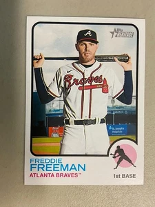 2022 Topps Heritage Oversized Box Topper OB-FF Freddie Freeman Atlanta Braves SP - Picture 1 of 2