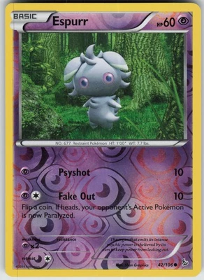 Espurr 42/106 Common NM Reverse Holo - XY - Flashfire - Image 1 of 2