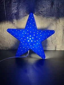 IKEA SMILA Wandlampe Nachttischlampe blau Sternform 25 cm getestet funktioniert - ohne Leuchtmittel - Bild 1 von 8