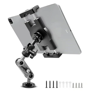 Aluminum Heavy Duty Drill Base Tablet Holder Car Mount Dashboard, 360° Adjust... - Picture 1 of 7