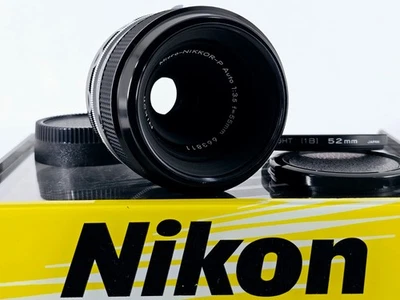 🌸[Near MINT] Nikon Non Ai Micro-Nikkor-P Auto 55mm F3.5 MF Lens From JAPAN - Image 1 of 4