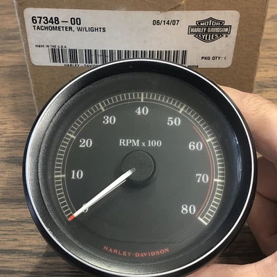 04-07 Harley Davidson Touring Tachometer 67348-04A FLHT FLHX Electra Glide OEM - Image 1 of 4