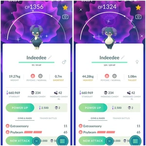 Shiny Indeedee - Tr-de 1M Stardust - Picture 1 of 1