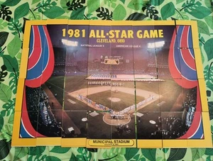 Puzzle completo de pegatinas de béisbol Fleer 1981, 32 piezas como nuevo, Juego de Estrellas 1981 - Imagen 1 de 12