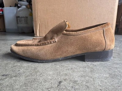 Row новый мягкий замшевый легко мокасины размер 37,5 кора коричневый сделано в Италии с мешком для пыли - Изображение 1 из 4