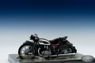 1/10 Schuco 1954 NSU Max Motorrad MIT Beiwagen Motorcycle Black  - Image 1 of 4
