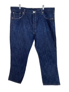 Levis 501 Jeans Mens 42x30 Dark Wash Button Fly Straight Leg NEW - Picture 1 of 9