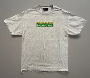 The Hundreds x Aaron Kai Waves Box Logo T Shirt Sz L Gray Short Sleeve - Picture 1 of 17
