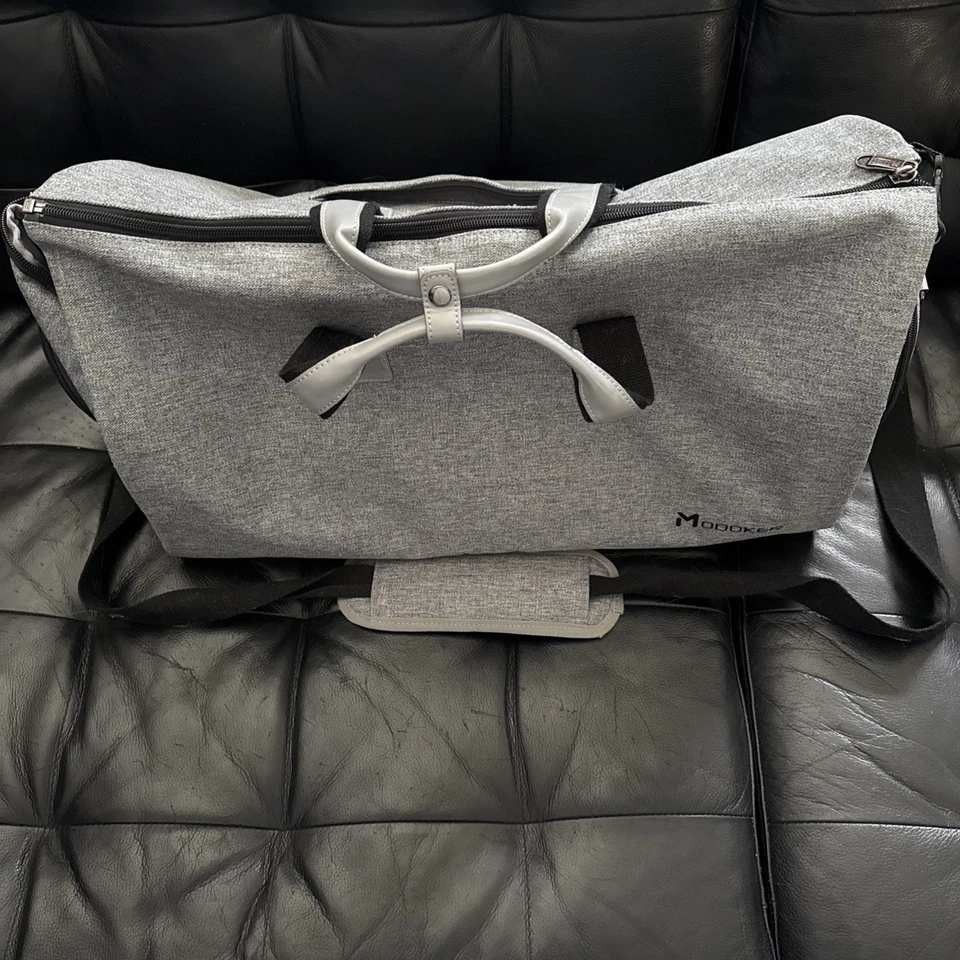 Bolso de ropa/lona Modoker 2 en 1 con correa para el hombro - gris/negro Foto 1 de 1