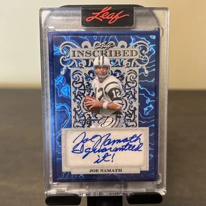 JOE NAMATH - 2024 Leaf Decadence 4/4 Auto Silver Inscribed “I Garunteed It” - Picture 1 of 6