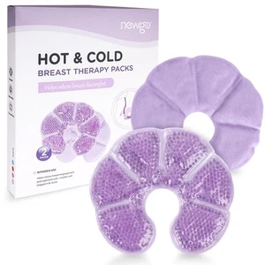 NEWGO Breast Ice Pack 2 Gel for Surgery, Reusable Purple  - Picture 1 of 6
