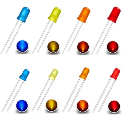 Blink LEDs 3mm 5mm Blinker Blinklicht LED blinkend 1,5Hz 90x pro Minute 10 Stück - Bild 1 von 4