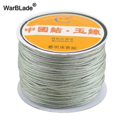 Brazalete trenzado con borlas de hilo de cordón de nailon de algodón para hacer joyas Foto 1 de 4