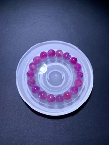 10 mm Natürliches Lila Lepidolith Quarz Kristall Edelstein Armband - Bild 1 von 7