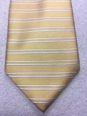 MEETING STREET MENS TIE YELLOW WITH WHITE 3.75 X 60 - Image 1 of 4
