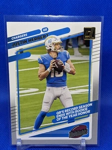 Justin Herbert 2021 Panini Donruss Highlights HI-22 2nd Year Rookie Of The Year - Picture 1 of 2