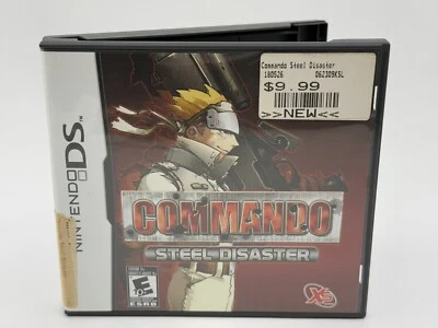 Commando: Steel Disaster (Nintendo DS, 2008) CIB Complete Insert Manual - Image 1 of 4